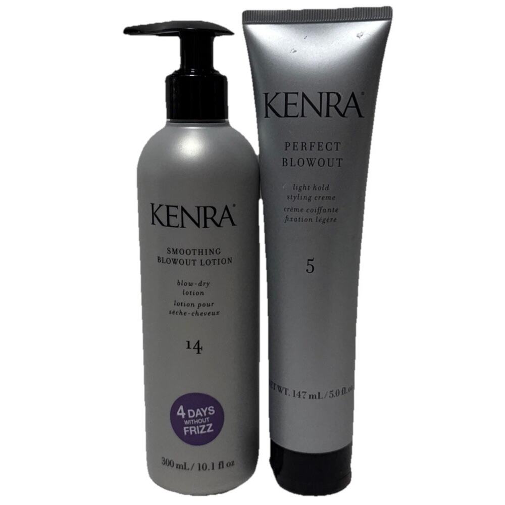 Kenra Perfect Blowout Styling Cream 5 OZ & Smoothing Blowout Lotion DUO. READ